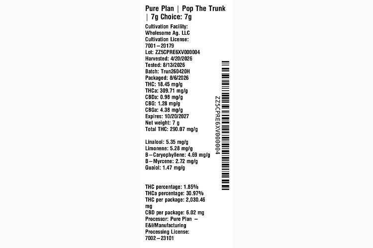 Pop The Trunk by Pure Plan