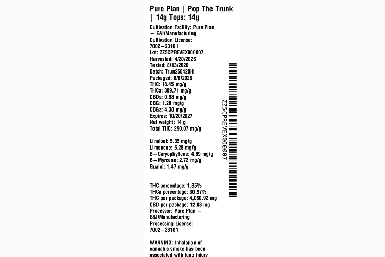 Pop The Trunk by Pure Plan