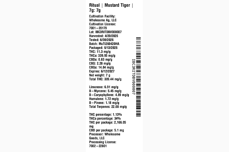 Mustard Tiger by Ritual