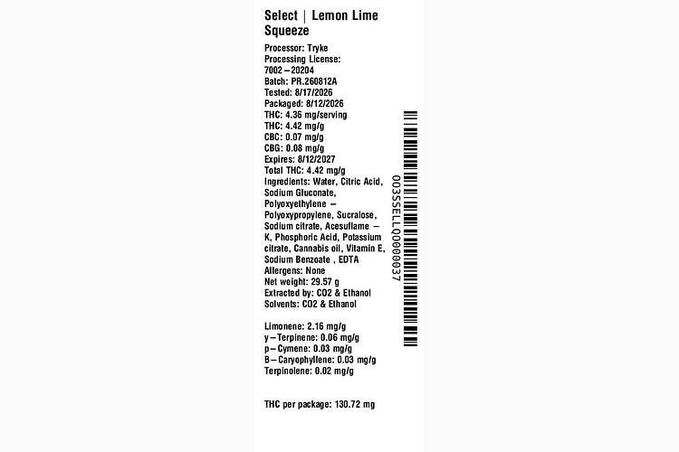 Lemon Lime Squeeze by Select