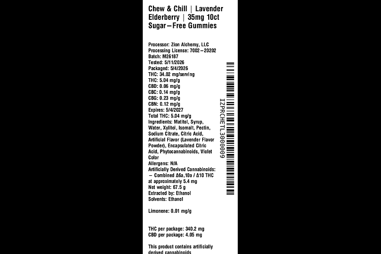 Lavender Elderberry by Chew & Chill