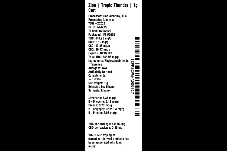 Tropic Thunder by Zion