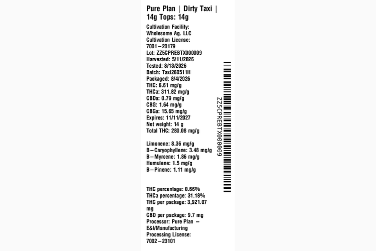 Dirty Taxi by Pure Plan