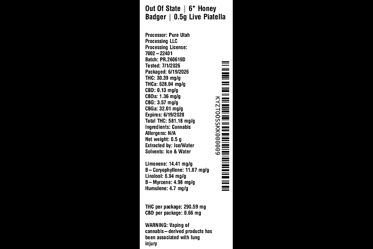 6* Honey Badger by Out of State