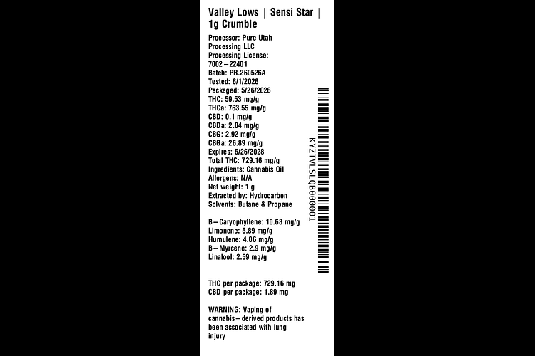 Sensi Star by Valley Lows