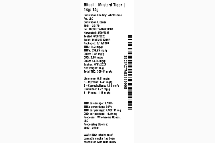 Mustard Tiger by Ritual