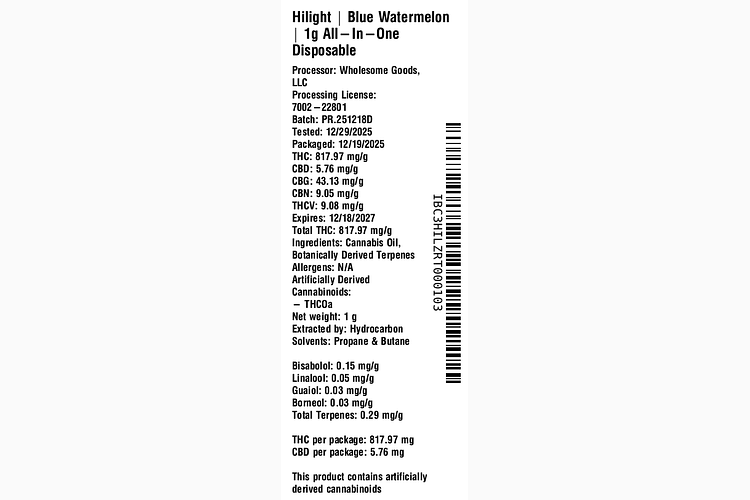 Blue Watermelon All-In-One by Hilight