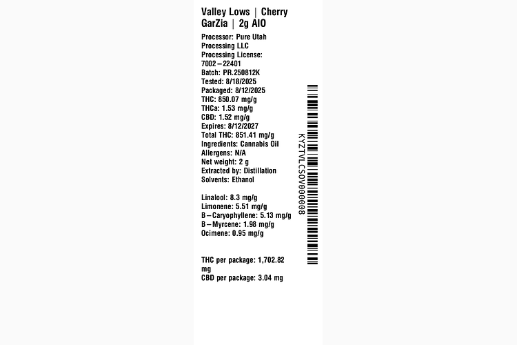 Cherry GarZia by Valley Lows