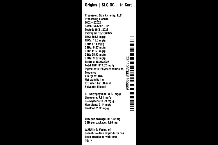SLC OG by Origins
