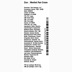 Menthol Pain Cream by Zion