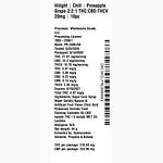 Chill - Pineapple Grape 2:2:1 THC:CBD:THCV 20mg by Hilight