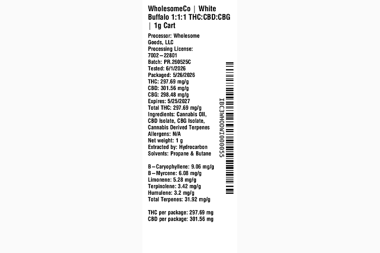 Energize - White Buffalo by WholesomeCo
