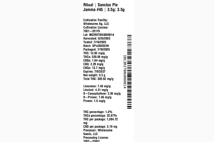 Sanctus Pie Jamma #45 by Ritual