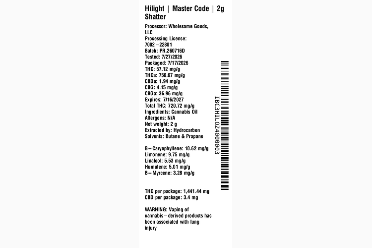 Master Code by Hilight
