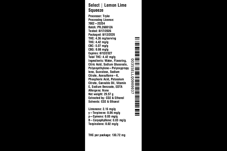 Lemon Lime Squeeze by Select