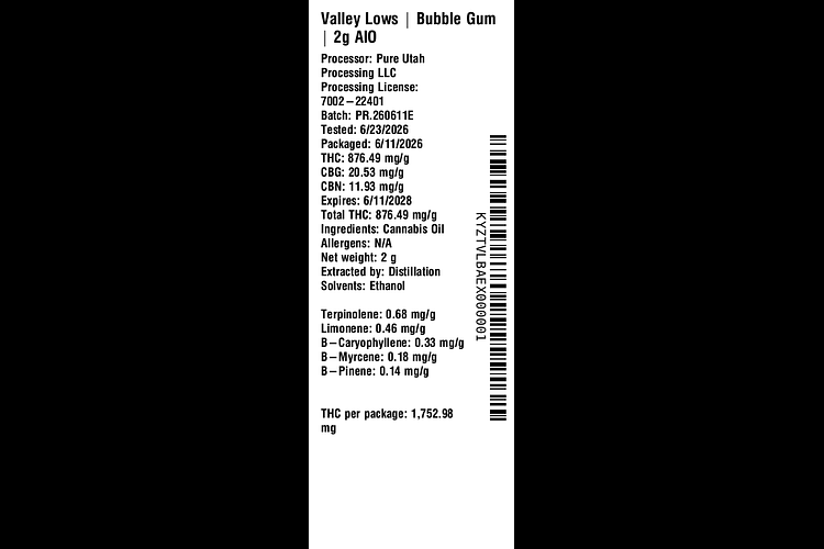 Bubble Gum by Valley Lows