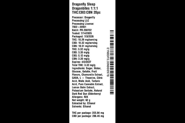 Sleep Dragonbites by Dragonfly