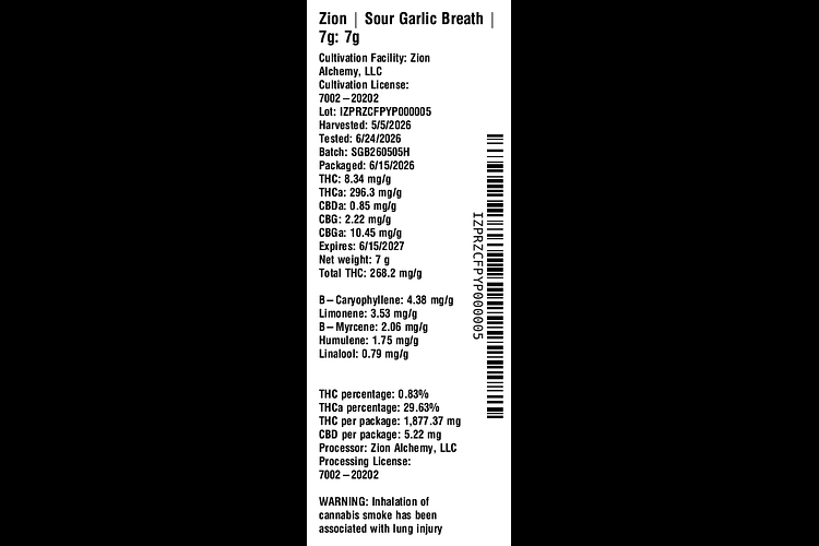 Sour Garlic Breath by Zion