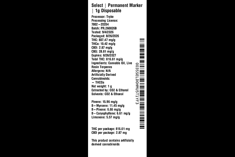 Permanent Marker by Select