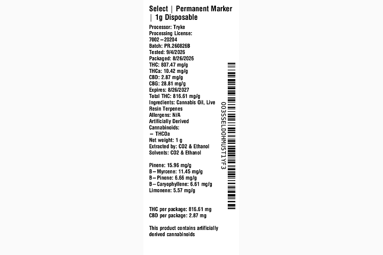 Permanent Marker by Select