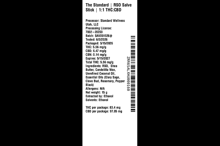 RSO Salve Stick by The Standard
