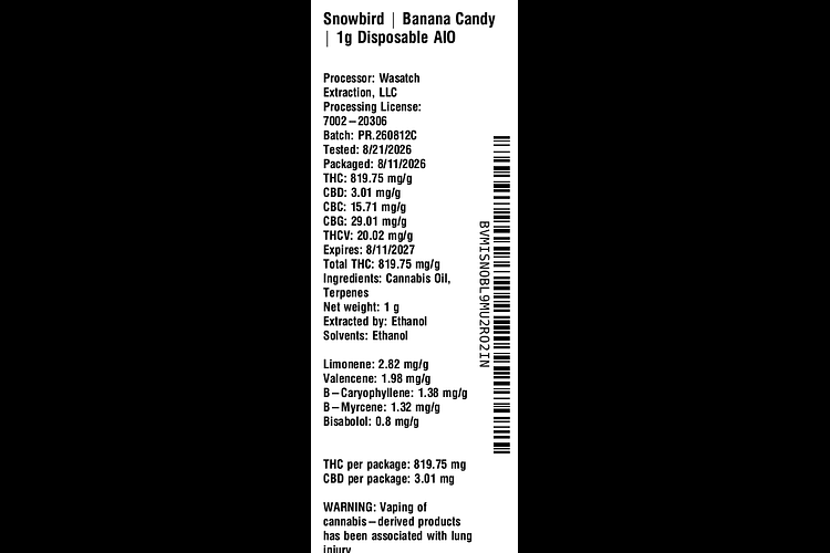 Banana Candy by Snowbird