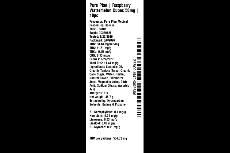 Raspberry Watermelon by Pure Plan
