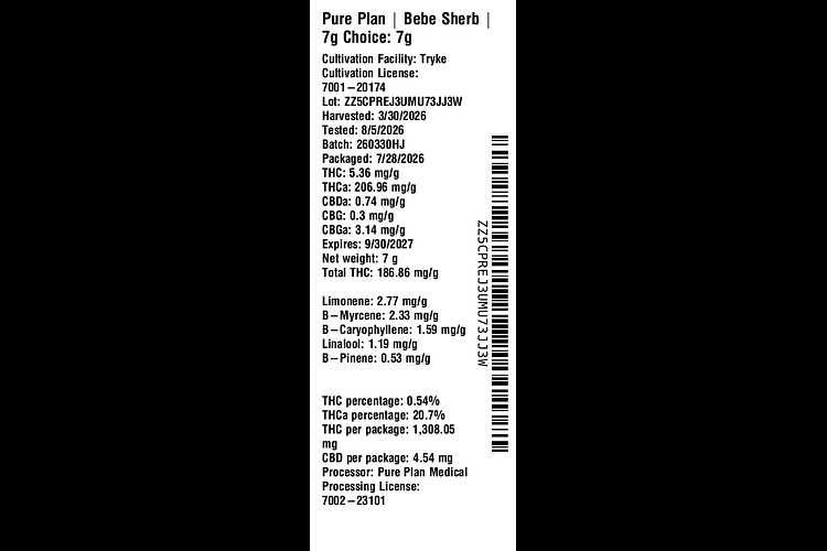 Bebe Sherb by Pure Plan
