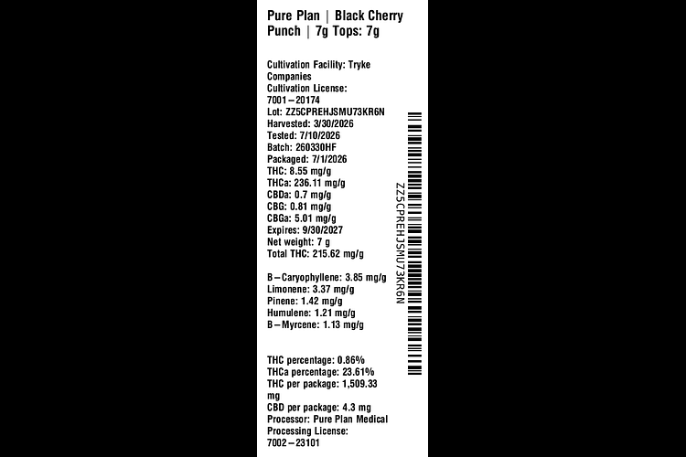 Black Cherry Punch by Pure Plan