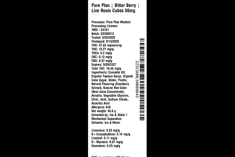 Bitter Berry by Pure Plan
