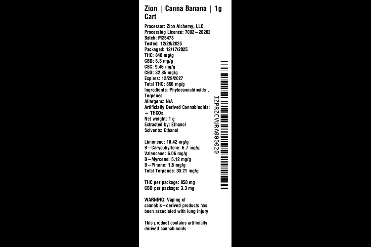 Canna Banana by Zion