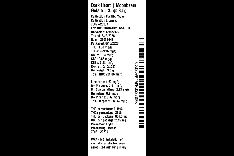 Moonbeam Gelato by Dark Heart