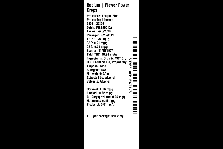 Flower Power Drops by Boojum