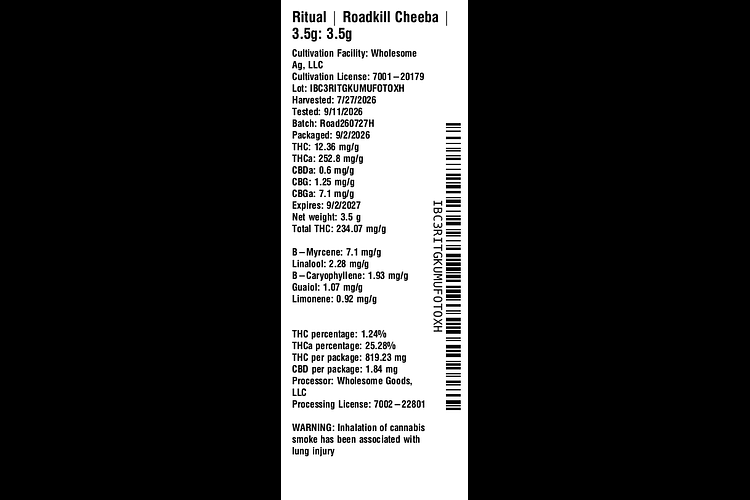 Roadkill Cheeba by Ritual