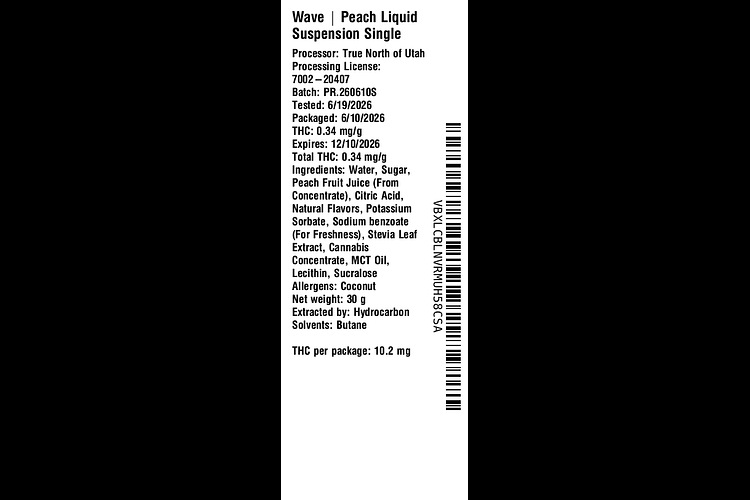 Peach Liquid Suspension by Wave