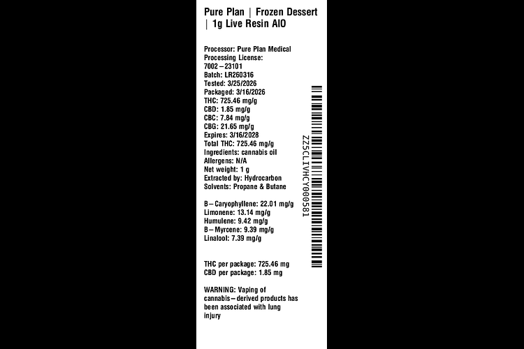 Frozen Dessert by Pure Plan