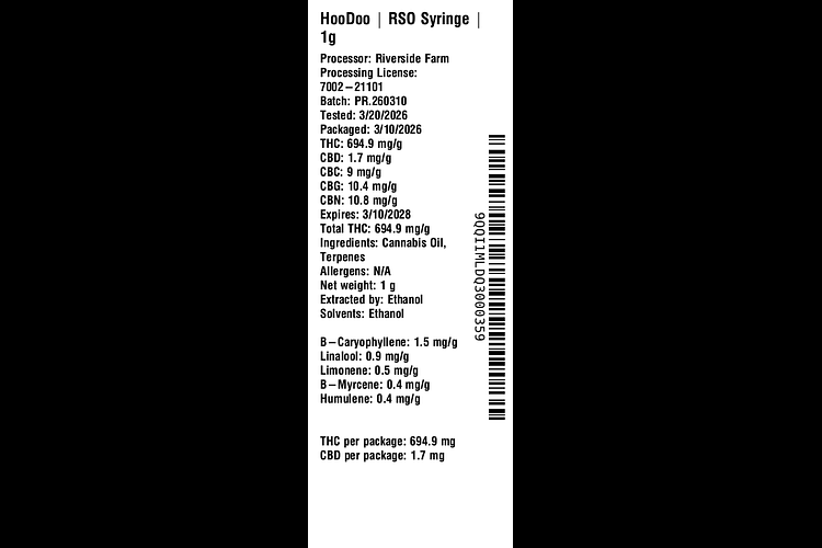 RSO Syringe by HooDoo