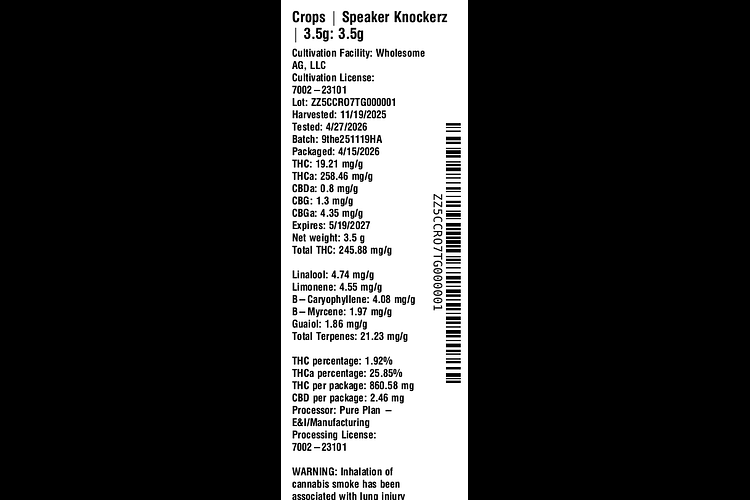 Speaker Knockerz by Crops