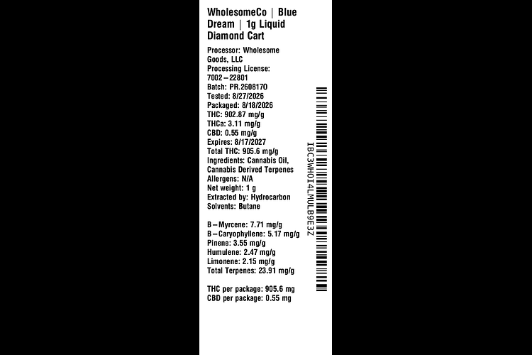 Blue Dream by WholesomeCo