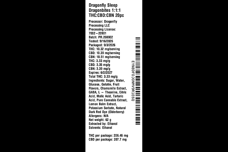 Sleep Dragonbites by Dragonfly