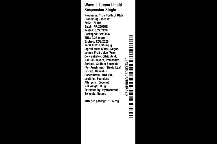 Lemon Liquid Suspension by Wave
