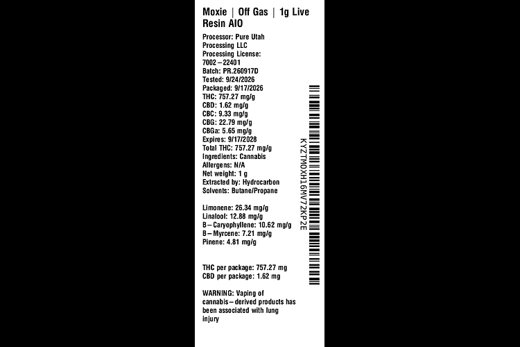 Off Gas by Moxie