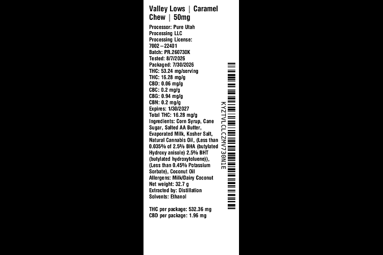 Caramel Chew by Valley Lows