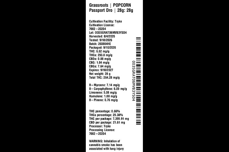 Passport Dro by Grassroots
