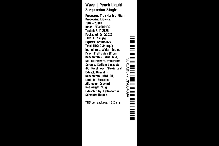 Peach Liquid Suspension by Wave