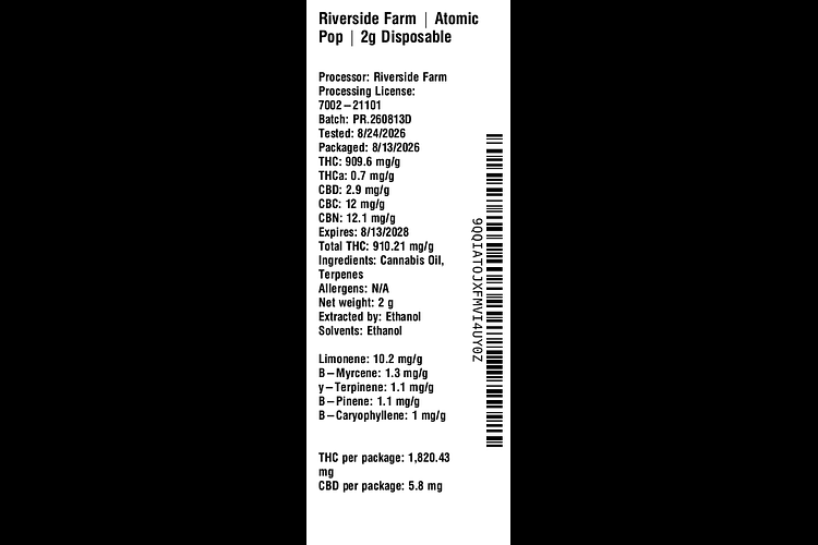 Atomic Pop by Riverside Farm