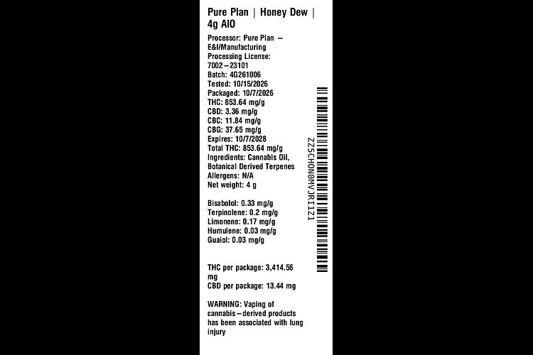 Honey Dew by Pure Plan