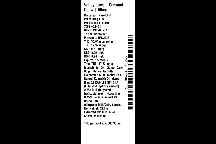 Caramel Chew by Valley Lows