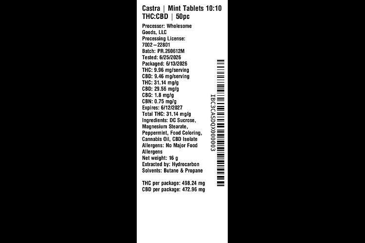 Mint Tablets by Castra