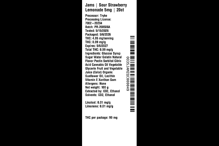 Sour Strawberry Lemonade by Jams